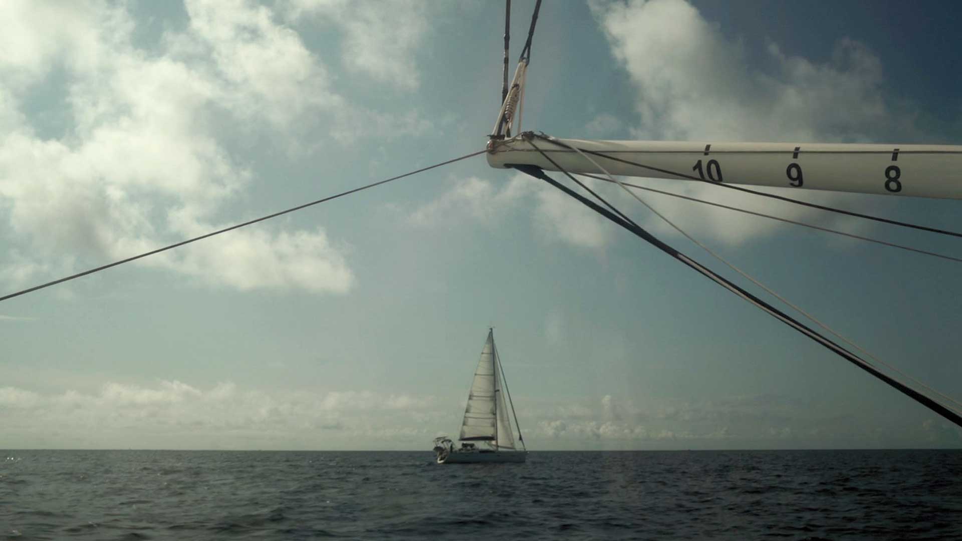 Segeln und halten